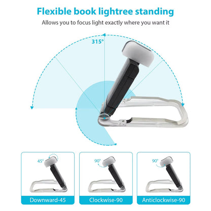 Mini Light Reading Clip Light LED Small Night Light USB Charging Adjustable Brightness Eye Protection Portable